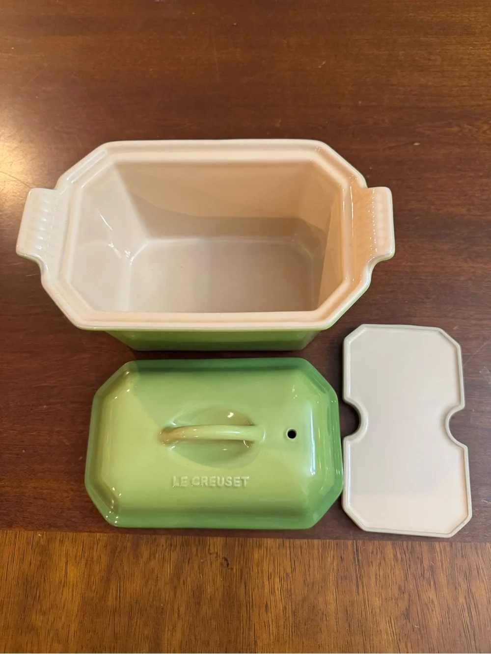 Le Creuset NEW small TERRINE - Retired Palm color
